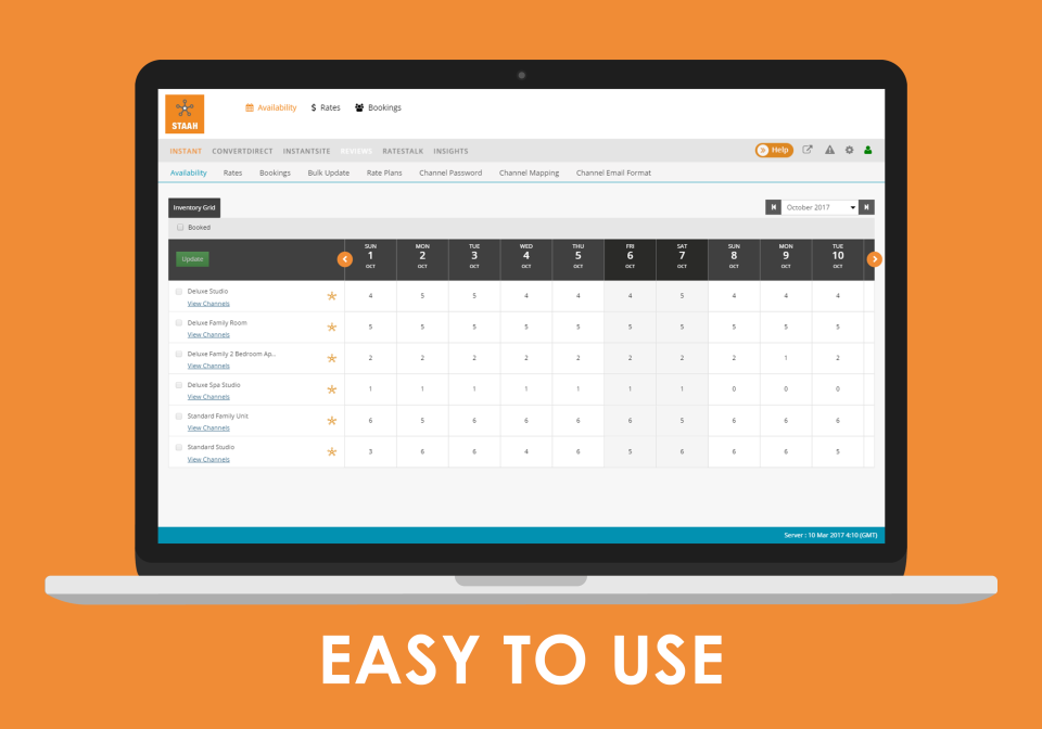 screenshot of STAAH Channel Manager